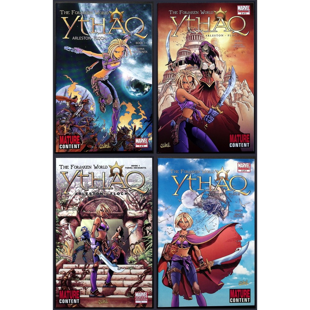 Ythaq The Forsaken World‎ #1 #2 #3 Complete Marvel Soleil Set Adrien Floch VF/NM